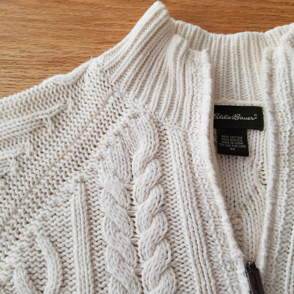 women cable knit cardigan